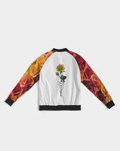 将图片加载到图库查看器,Fall Roses White Women's Bomber Jacket