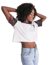 Tải hình ảnh vào trình xem Thư viện, La Colora Women's Lounge Cropped Tee