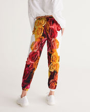 Cargar imagen en el visor de la galería, Fall Roses White Women's Track Pants