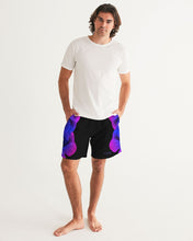 Load image into Gallery viewer, Blue&Purple Rose Men's Swim Trunk