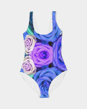 Load image into Gallery viewer, Blooming in Blue Women's One-Piece Swimsuit