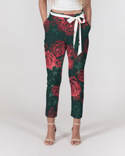 将图片加载到图库查看器,La Colora Women's Belted Tapered Pants