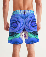 将图片加载到图库查看器,Blooming in Blue Men's Swim Trunk