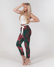 将图片加载到图库查看器,La Colora Women's Belted Tapered Pants