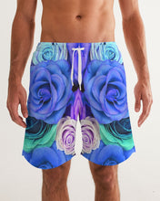 将图片加载到图库查看器,Blooming in Blue Men's Swim Trunk