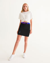将图片加载到图库查看器,Blue&Purple Rose Women's Mini Skirt