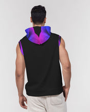 Load image into Gallery viewer, Blue&amp;Purple Rose Men&#39;s Premium Heavyweight Sleeveless Hoodie
