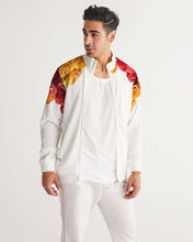 Load image into Gallery viewer, Fall Roses White Men&#39;s Track Jacket
