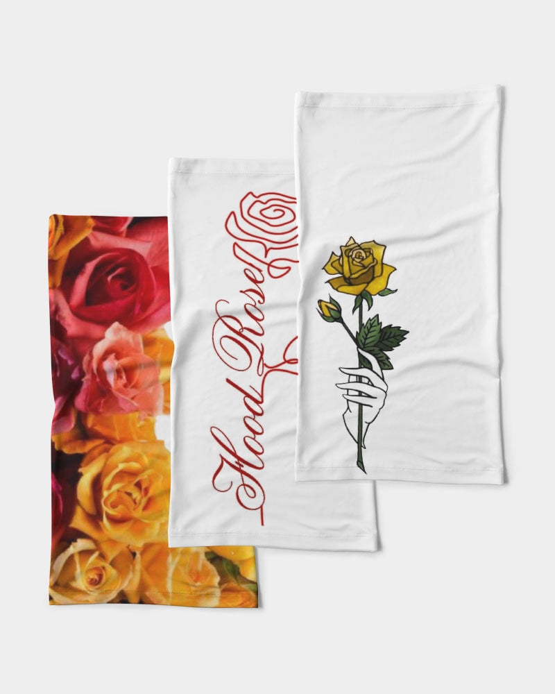 Fall Roses White Neck Gaiter Set