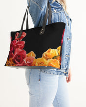 Load image into Gallery viewer, Fall Roses-Black Stylish Tote
