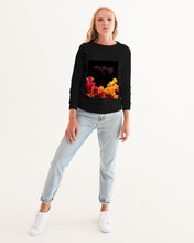 Load image into Gallery viewer, Fall Roses-Black Women&#39;s Graphic Sweatshirt
