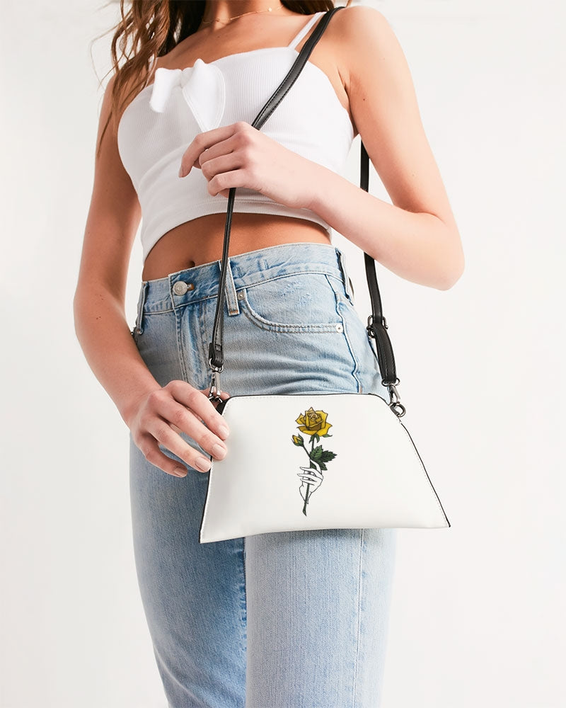 Fall Roses White Wristlet