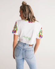 Load image into Gallery viewer, LIMITED EDITION* Pride Rose 2021 Women&#39;s Twist-Front Cropped Tee
