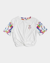 Load image into Gallery viewer, LIMITED EDITION* Pride Rose 2021 Women&#39;s Twist-Front Cropped Tee
