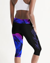 Load image into Gallery viewer, Blue&amp;Purple Rose Women&#39;s Mid-Rise Capri
