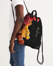 Load image into Gallery viewer, Fall Roses Canvas Drawstring Bag
