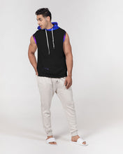 Load image into Gallery viewer, Blue&amp;Purple Rose Men&#39;s Premium Heavyweight Sleeveless Hoodie

