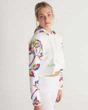 Load image into Gallery viewer, LIMITED EDITION* Pride Rose 2021 Women&#39;s Cropped Hoodie
