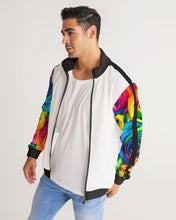 Load image into Gallery viewer, Special Edition* Tie Dye Pride 2021 Men&#39;s Stripe-Sleeve Track Jacket
