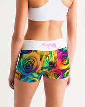 Load image into Gallery viewer, Special Edition* Tie Dye Pride 2021 Women&#39;s Mid-Rise Yoga Shorts
