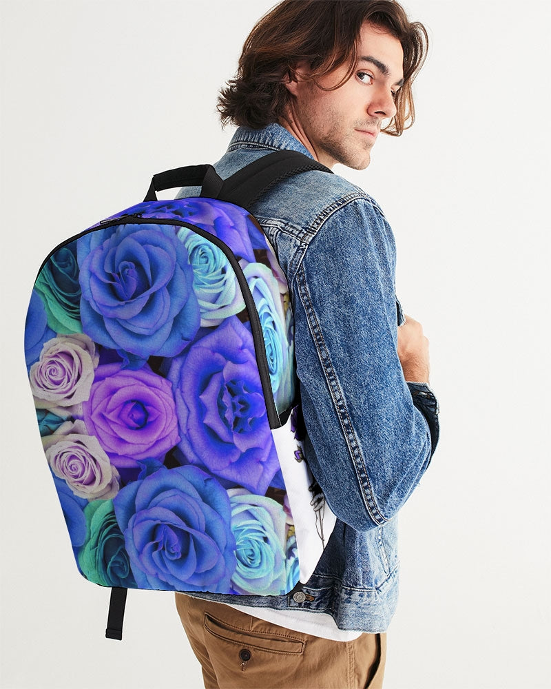Bloomin' Blues Floral Large Backpack