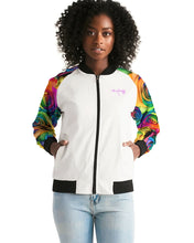 Load image into Gallery viewer, Special Edition* Tie Dye Pride 2021 Women&#39;s Bomber Jacket
