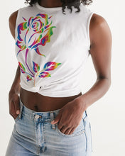 Load image into Gallery viewer, LIMITED EDITION* Pride Rose 2021 Women&#39;s Twist-Front Tank
