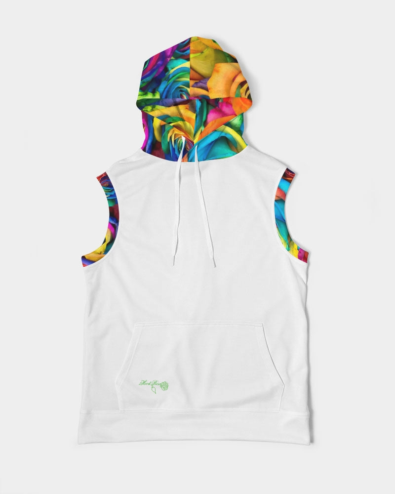 Special Edition* Tie Dye Pride 2021 Men's Premium Heavyweight Sleeveless Hoodie