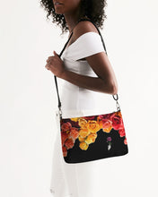 Load image into Gallery viewer, Fall Roses-Black Daily Zip Pouch
