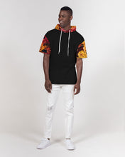 Load image into Gallery viewer, Fall Roses-Black Men&#39;s Premium Heavyweight Short Sleeve Hoodie

