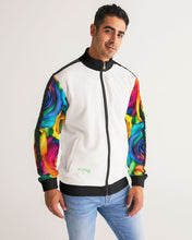 Load image into Gallery viewer, Special Edition* Tie Dye Pride 2021 Men&#39;s Stripe-Sleeve Track Jacket
