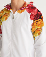 Load image into Gallery viewer, Fall Roses White Men&#39;s Windbreaker
