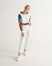 Load image into Gallery viewer, Special Edition* Tie Dye Pride 2021 Women&#39;s Cropped Hoodie
