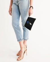 Load image into Gallery viewer, Blue&amp;Purple Rose Wristlet
