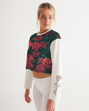 Load image into Gallery viewer, La Colora Women&#39;s Cropped Sweatshirt
