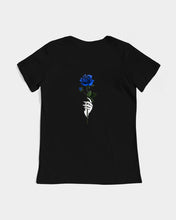 Load image into Gallery viewer, Blue&amp;Purple Rose Women&#39;s Graphic Tee
