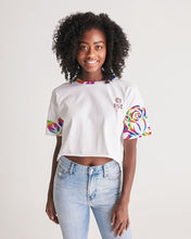 Load image into Gallery viewer, LIMITED EDITION* Pride Rose 2021 Women&#39;s Lounge Cropped Tee
