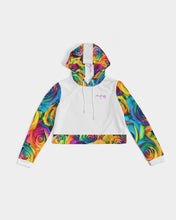 Load image into Gallery viewer, Special Edition* Tie Dye Pride 2021 Women&#39;s Cropped Hoodie
