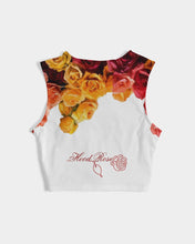Load image into Gallery viewer, Fall Roses White Women&#39;s Twist-Front Tank
