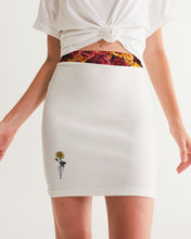 Load image into Gallery viewer, Fall Roses White Women&#39;s Mini Skirt
