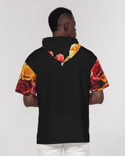 Load image into Gallery viewer, Fall Roses-Black Men&#39;s Premium Heavyweight Short Sleeve Hoodie
