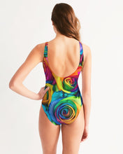 Load image into Gallery viewer, Special Edition* Tie Dye Pride 2021 Women&#39;s One-Piece Swimsuit
