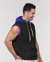 Load image into Gallery viewer, Blue&amp;Purple Rose Men&#39;s Premium Heavyweight Sleeveless Hoodie
