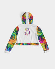 Load image into Gallery viewer, Special Edition* Tie Dye Pride 2021 Women&#39;s Cropped Hoodie
