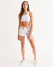 Load image into Gallery viewer, LIMITED EDITION* Pride Rose 2021 Women&#39;s Mid-Rise Yoga Shorts
