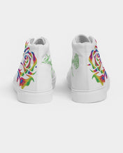 Load image into Gallery viewer, LIMITED EDITION* Pride Rose 2021 Women&#39;s Hightop Canvas Shoe
