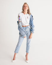 Load image into Gallery viewer, LIMITED EDITION* Pride Rose 2021 Women&#39;s Twist-Front Cropped Tee
