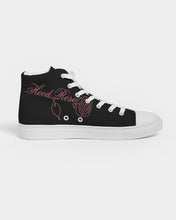 Load image into Gallery viewer, Fall Roses-Black Women&#39;s Hightop Canvas Shoe
