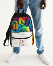 Load image into Gallery viewer, Rainbow-Roses Small Canvas Backpack
