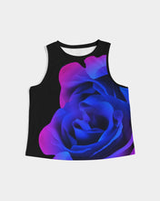 Load image into Gallery viewer, Blue&amp;Purple Rose Women&#39;s Cropped Tank
